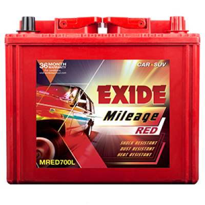 Exide Mileage Red MRED700L 65Ah Car Battery