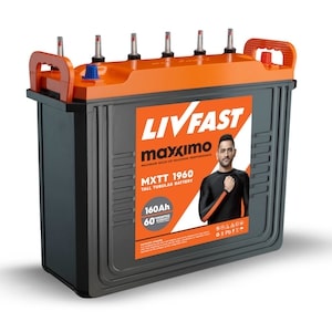 Livfast Maxximo MXTT 1960 160Ah Tall Tubular Inverter Battery