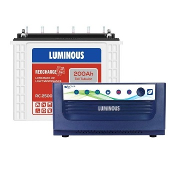 Luminous 1050 VA + RC 15000 120 AH Inverter Battery combo